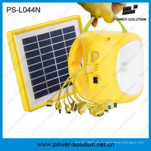 Portable Lithium-Ionen-wiederaufladbare Solar Batterie LED Solar Licht mit Telefon aufladen (PS-L044N)